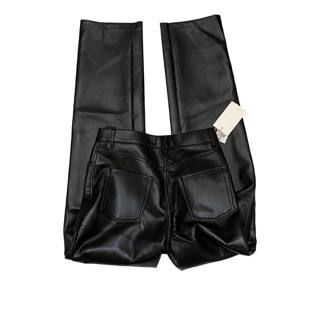 Wilfred The Melina™ Pant High-Waisted Vegan Leather Pants Black Size 4 Tall - Picture 10 of 11